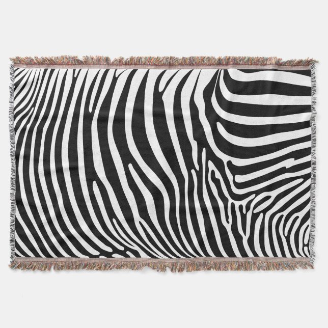 Cobertor Estampa de Zebra (Frente)