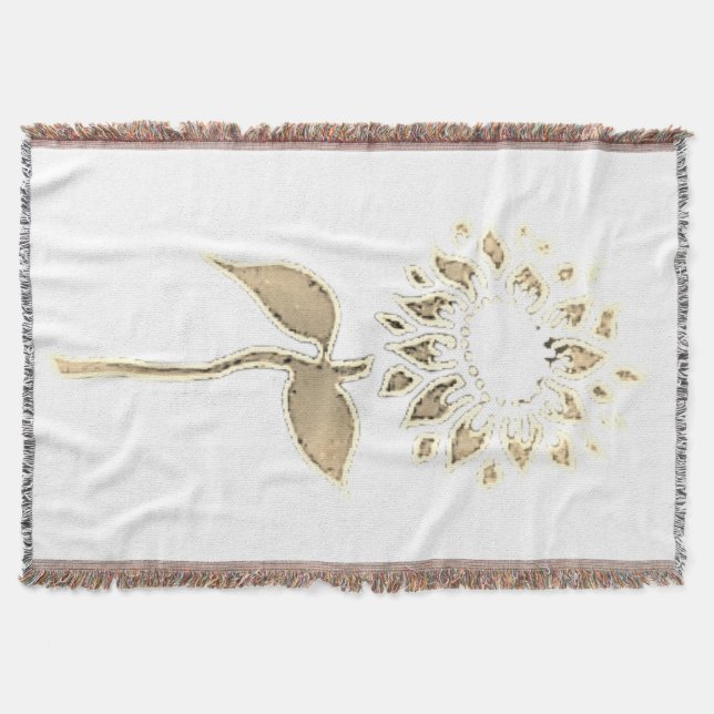 COBERTOR ESTILO DE DESIGN E ARTE EM BRANCO (Frente)