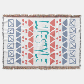 Cobertor ESTILO DE VIDA - Padrão Geométrico Colorido Tribal