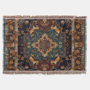 Cobertor Estilo marroquino azul vermelho