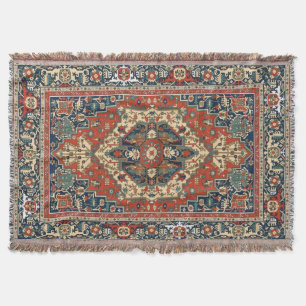 Cobertor Estilo Persa Vintage Padrão Ornamental Mandala