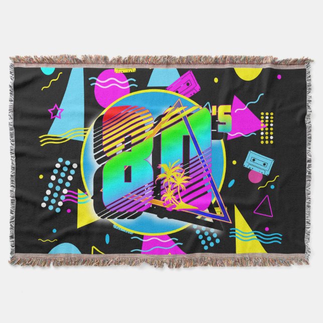 COBERTOR ESTILO RETRÔ VINTAGE DOS ANOS 80 (Frente)