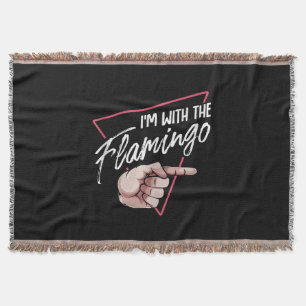 Cobertor Estou Com Figuras De Casal De Flamingo Halloween
