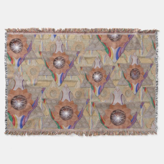 Cobertor "Estrela de David" em couro e camuflado (Frente)