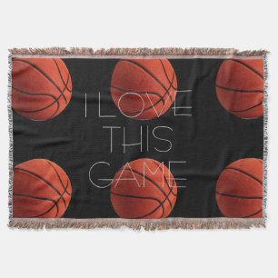 Cobertor Eu Adoro Aproximação De Basquete