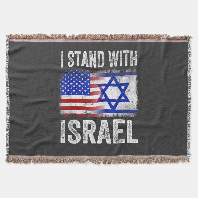 Cobertor Eu apoio Israel (Frente)