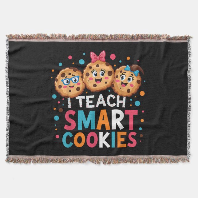 Cobertor Eu Ensino Biscoitos Inteligentes Professor de Volt (Frente)