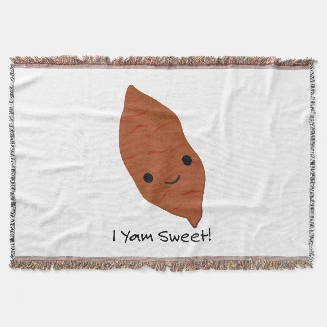 Cobertor Eu sou um Doce Batata-Doce kawaii Fofo (Frente)