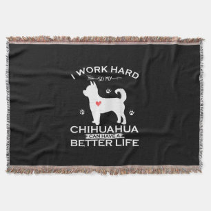Cobertor Eu Trabalho Duro Para Que Meu Cachorro Chihuahua P