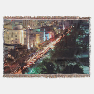 Cobertor EUA, Flórida, Miami Beach, Ocean Drive, Art Deco 