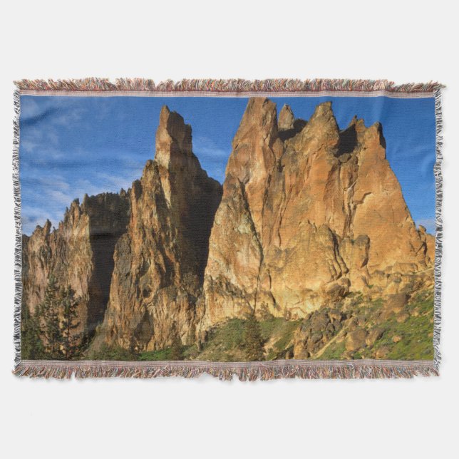Cobertor EUA, Oregon, Granite Cliffs Em Smith Rock State (Frente)