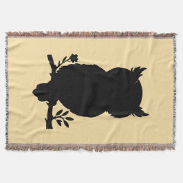 Cobertor Eule - Scherenschnitt
