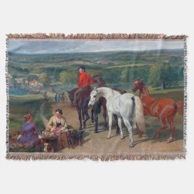 Cobertor Exercitando os Cavalos Reais John Frederick Herrin (Frente)