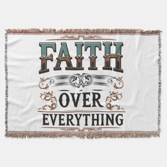 Cobertor Faith Over Everything – Relentless Soul Tee (Frente)