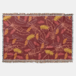 Cobertor Fall Feathers Throw