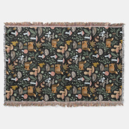 Cobertor Fall Forest Forager Aproxima-se Quente