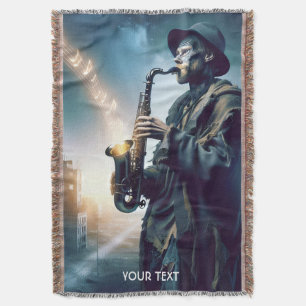 Cobertor Fantasy Cute City Music Man