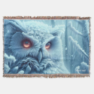 Cobertor Fantasy Cute Owl Snow Winter