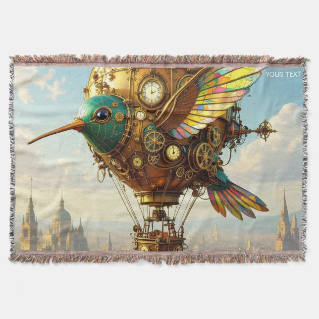 Cobertor Fantasy Cute Steampunk Sky (Frente)