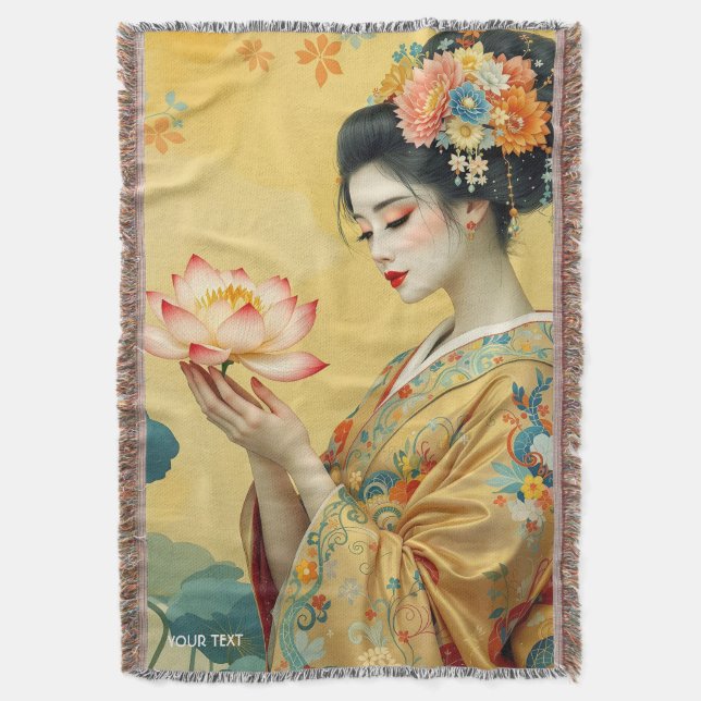 Cobertor Fantasy Flower Japonesa (Frente Vertical)