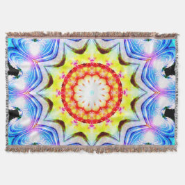 Cobertor Fantasy Priest Mage Magical Vibrant Mandela