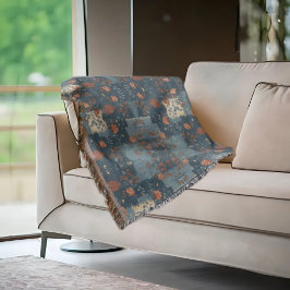 Cobertor Farmhouse Russo de Ferrugem Azul do País