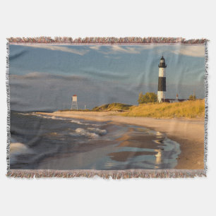 Cobertor Farol Big Sable Point no Lago Michigan 2