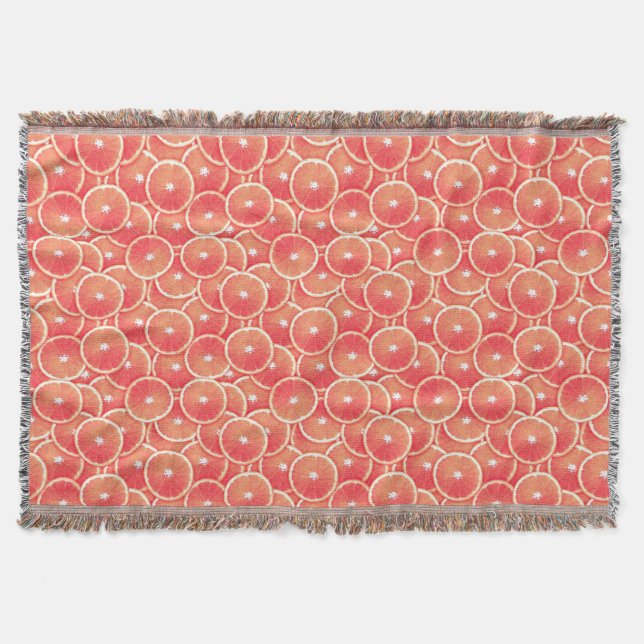 Cobertor Fatias de toranja rosa (Frente)