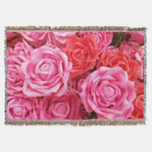 Cobertor Fechamento artificial do fundo da Rosa vermelha