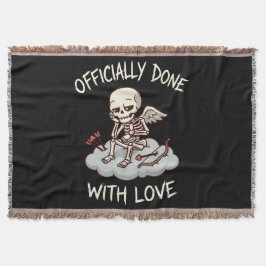 Cobertor Feito Oficialmente Com Amor Desenho de Cupido Esqu