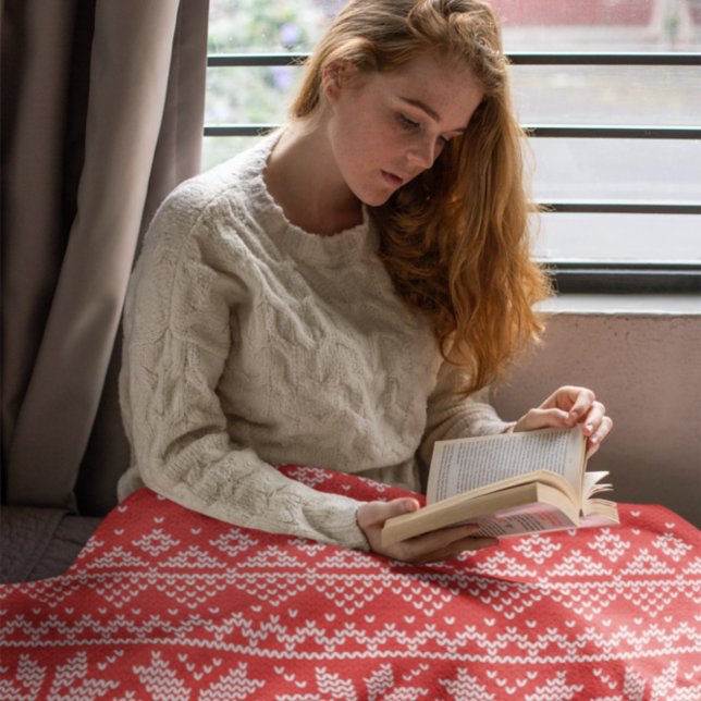 Cobertor Feliz Natal Isle Red & White (Criador carregado)