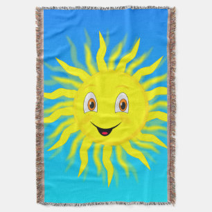 Cobertor Feliz Rosto Sol