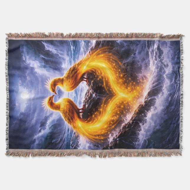 Cobertor Fênix Gêmeas da Luz Eterna (Frente)