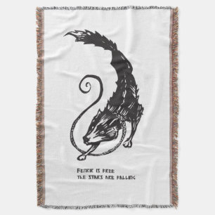 Cobertor Fenrir Fenris é um cão livre mitologia viking nórd