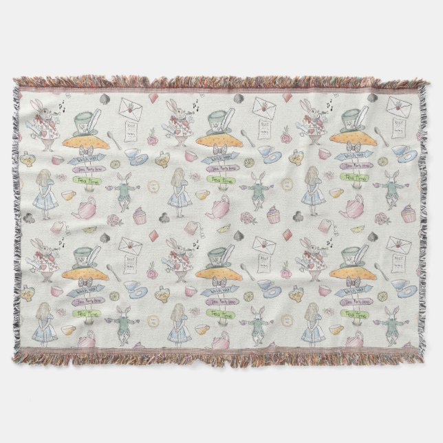 Cobertor Festa do chá de Alice (Frente)