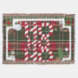 Cobertor Festivo "HO HO HO HO" Fleece de Natal e Vazio Sher