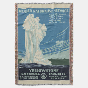 Cobertor Fideligno Antigo no Parque Nacional de Yellowstone