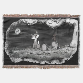 Cobertor figdewdrop Fig & Blinky Graveyard Throw Blanket
