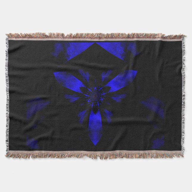 Cobertor Fire Lotus Midnight Blue 1 (Frente)