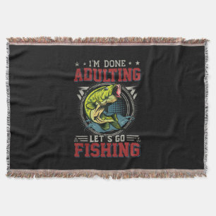 Cobertor Fisher Art Let's Go Fishing