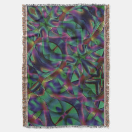 Cobertor Fitas intertecidas de cor escurecida