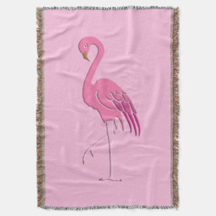 Cobertor flamingo rosa bonito