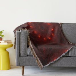 Cobertor Floco de neve Gótico de Borgonha Vermelha Escura