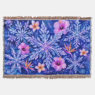 Cobertor Flocos de Neve de Inverno Tropical