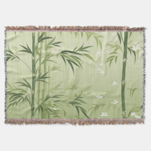 Cobertor Flor de Bambu Sereno Asiático (1)