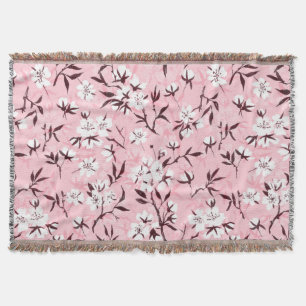 Cobertor Flor de cereja branca