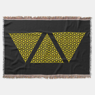 Cobertor Flor de Vida / Blume des Lebens - ouro pirâmico