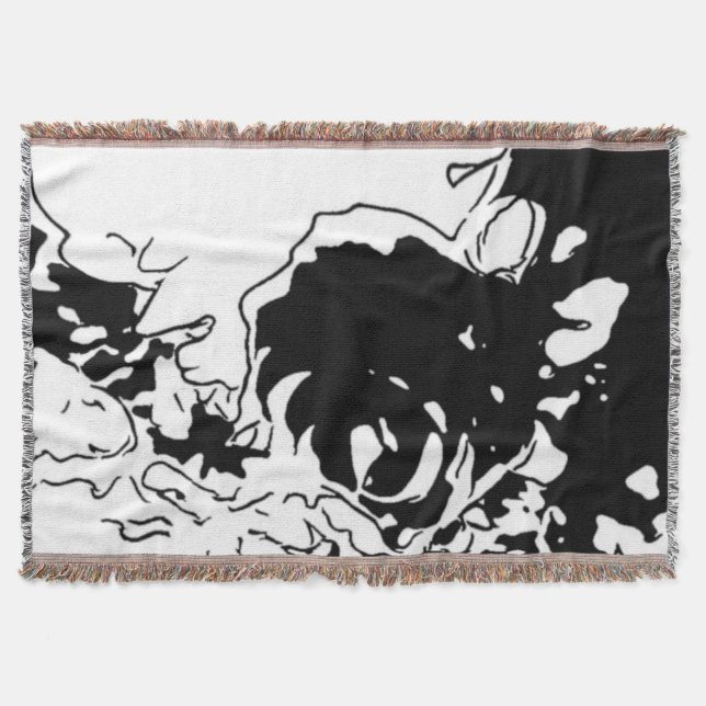 Cobertor Flor Doodle (Frente)