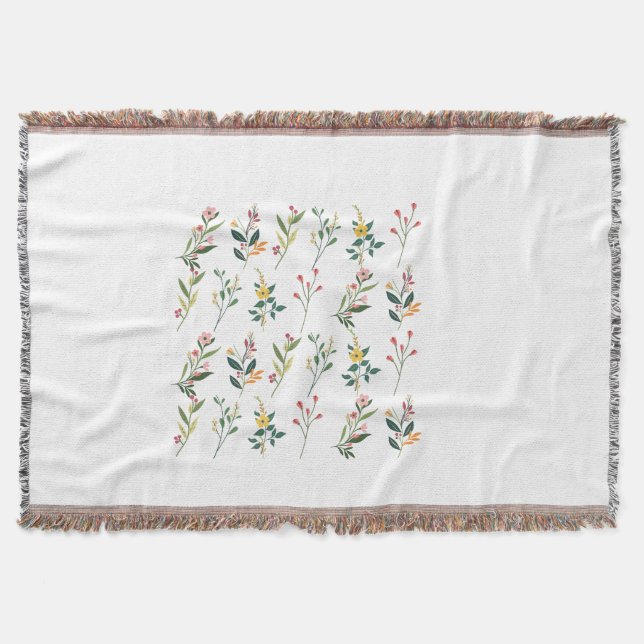 Cobertor Floral Algodão Lâmpada (Frente)