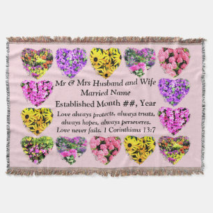 COBERTOR FLORAL CRISTÃ, COBERTURA DE CASAMENTO PERSONALIZAD